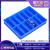 分格箱多格分格收纳盒零件盒分类盘塑料周转箱修理专用箱螺丝盒 8#矮6格-蓝色