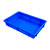 储物盒塑料方盘塑胶浅盘收纳箱箱长方形白色盆周转零件盒托盘胶箱 12#方盘-蓝720*600*80MM