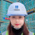 中国建筑安全帽工地国标加厚高级高档施工工程头盔abs白色工作帽透气定制logo印字 新款黄色（可改印刷内容）