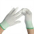 薄款PU涂掌涂指手套耐磨劳保工作防滑无尘涂层带胶尼龙透气 条纹涂指手套（10双） M