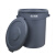 白云清洁 AF07503 大号圆形桶垃圾桶储物水桶用蓄水桶 带盖四轮底座80L