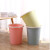 海斯迪克 HKY-13 塑料条纹压圈垃圾桶 无盖垃圾篓 办公室圆形纸篓 垃圾筒（6个）Φ27×31cm 粉色