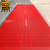 爱柯布洛 拼接三合一地垫  室外除尘拼接地毯镂空刮沙地垫0.75×1.2m 三刷纯红色111423