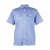 大杨818制服式短袖 50件 上衣 （联系客服备注尺码）蓝色 定制