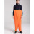 千里雨PVC防水雨衣养殖远海捕捞背带雨裤 针织橘红色背带裤 XL 