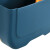 金诗洛 挂壁式折叠垃圾桶 分类收纳盒置物盒厨房干湿分类厨余专用桶 蓝色 K221
