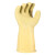 耐酸碱橡胶手套工业化工手套加长加厚耐用耐磨耐腐蚀乳胶塑胶皮防水防油劳保 白色中厚（50cm）