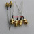 (定制SMA-KYB1铜管射频同轴测试线 SMA母单头SFT50-1半钢RF高频测试线 0.6m