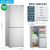 沪上申花冰箱双开门家用小型租房用小冰箱一级能效节能净味大容量厨房冰箱 BCD-150C185下门冷冻高1.3米