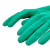 海斯迪克 HKY-82 丁腈手套 防水防滑防化耐酸碱 耐油橡胶洗衣 工业防腐蚀劳保化学实验手套 绿色 M码