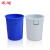震迪50L无盖水桶塑料储水桶化工钓鱼圆形收纳桶可定制700260蓝色