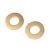 上陶鲸 铜垫片圆形垫圈 黄铜平垫圈平垫片华司介子 M2*5*0.4（200个） 