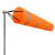 趣行 气象风向袋 风向标荧光型 工厂油气化工企业客户定制户外风向检测（不带立柱）100cm橙色反光款