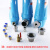气泵空压机油水分离器压缩空气冷干机干燥小型除水气水精密过滤器 卡其色 3.5立方3个小球阀