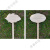 oein木质DIY空白手绘板花草提示告示牌植物插地标签标识牌幼儿园挂牌 16/尺寸 35*18cm杆高50