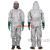 德国国产品质防化服化学实验室防酸碱防核辐射防护服铅衣连体全身 6200防毒面具 XL