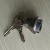 日本进口美和13LA执手门锁用U9锁芯 锁头 锁胆 MIWA 01门锁芯 拉丝不锈钢 &lt35mm  通用型 带钥匙