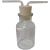 化科 WS4012集气瓶洗气装置 大口瓶配导管双孔胶塞 化学实验洗气瓶 1000ml