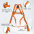 梅思安（MSA）安全带 10128052 高空作业全身式工程建筑施工防坠落保险带保险绳 沃克曼轻巧星 中号