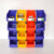 猎尊（LZ）斜口零件盒塑料盒五金收纳盒货架螺丝盒工具盒物料盒配件盒分格箱 长宽高：450*300*177 蓝色
