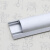定制3号铝钛合金线槽弧形金属明装半圆地面压走行布铝合金线槽电 拉丝黑