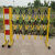 玻璃钢绝缘伸缩围栏道路施工电力安全临时围挡户外移动防护隔离栏 1.2米高2.5米红白 加厚