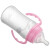 贝儿欣（BABISIL） 奶瓶婴儿宽口径PP吸管奶瓶180ml/300ml 粉红色 180ml