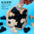 米粒鼠儿童积木拼图立体俄罗斯方块6思维8训练男孩开发玩具10岁以上 进阶款T形积木块智力解环20件套