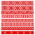 福字腰线商场中式复古橱窗玻璃推拉门贴纸欧式办公室防撞装饰自粘 L款 红色（1条） 小