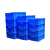 周转箱加厚塑料胶框蓝色长方形胶箱收纳胶框物流箱塑料筐子转运箱 3号周转箱红340260126mm大号