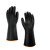 涵颂定制 工业耐酸碱手套 加长加厚橡胶手套劳保手套 黑色45cm