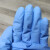 12寸加厚蓝丁晴手套防油工业耐酸碱水产防水干活防腐蚀手套 加大号10双 L