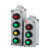 LA53-1H 2H 3H 4H防爆防腐控制按钮盒按钮急停按钮盒自锁控制 LA53-2H绿钮+红色指示灯