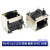 RJ45插座网络接口RJ11 8P8C 1x1 1x2 1x4 1x8 2x4 2x8 带灯百千兆 RJ45 1x1 带灯 无弹 90度