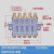 鹿色容积式分配分油器 注塑机床油路定量器 CNC加工中心油排定量接头 容积式5位(配接管接头)