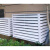 动真格（DongZhenGe）铝合金空调外机罩工厂定做室外防雨百叶窗通风口中央空调格栅护栏AA 白色120*150*70现货5匹4面盖板