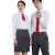 中神盾 8500 男女式长袖衬衫修身韩版职业商务免烫白色斜纹衬衣  (1-9件价格） 白色超细斜 44码