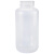 广口塑料瓶 高品质HDPE塑料大口圆瓶 PP加厚塑料瓶 本白色 棕色塑料样品瓶 留样瓶 洁净包装半透 PP(半透明)500ml,5个洁净包装