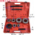 适用 耐用型4分-1.2寸套丝机 铰螺纹手动套丝机 铁管镀锌管套丝 红色6个头4分-2寸塑料箱 4分-2