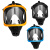 久臻 YHF09 喷漆化工农药防尘 防护面具大视野硅胶 呼吸防护全面具 球型三接口单面具 