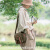 德威狮日系复古风单反相机包单肩摄影男女适用于富士佳能g7x3 尼康索尼富士xs10 x100v 小号咖啡色（1机1镜+防水耐磨+1H