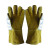 美康（meikang） 隔热手套 铝箔耐1000度 防烫隔热 牛皮手套 长38cm MKP-0506 黄白 