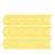 竹特 电压力表标识贴  直径5cm 1/4圆 黄色 仪表指示标签 仪表表盘反光标贴 （一张10条）企业定制