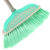 安达通 扫把簸箕套装 物业商用软毛塑料扫帚畚箕清洁套扫颜色随机 网格套扫