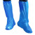 一次性鞋套防水雨天加厚长筒 防滑塑料脚套  一双 蓝色 10天发货