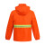 稳斯坦 分体式环卫反光雨衣雨裤 4XL/190橘色双条套装 施工1133