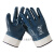 丁腈浸胶劳保手套加厚橡胶防水防滑防油耐油耐磨胶皮干活工业手套工业品 蓝色磨砂手套：3双 XL