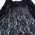蕾丝布料黑色蕾丝花边服装辅料连衣裙diy衣服裙子练手布的 黑色+烫金流苏网纱 /3米价