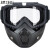 适用高清透明防护面具打磨眼镜防粉尘飞溅工业防雾开槽水泥灰一体面罩 K19-透明镜片面罩