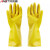 安达通 工业乳胶手套 加厚清洁手套防滑耐磨橡胶手套 均码一双 